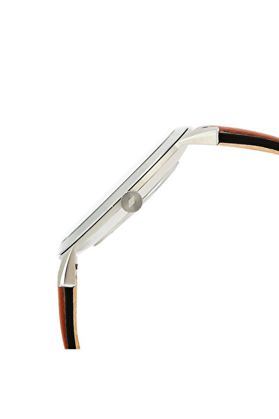 Fossil The Minimalist Silberne Und Blaue Herrenuhr FS5304