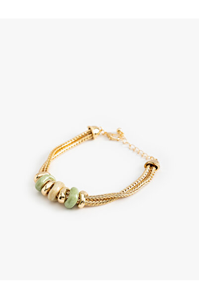 Koton Taş Detaylı Zincir Bileklik