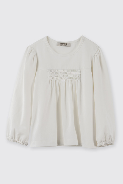 Panço Kız Bebek Gipeli Ekru Tişört