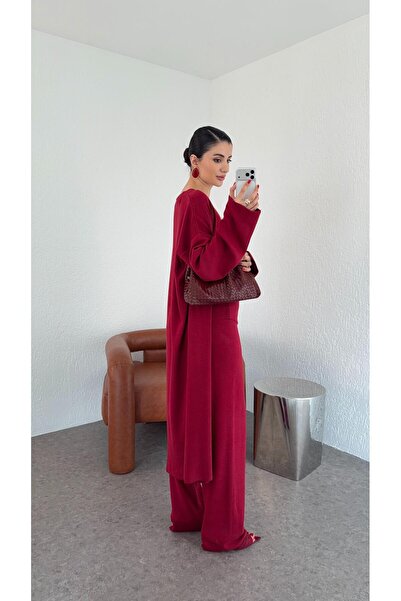 HAZELANNA 3-Piece Burgundy Set