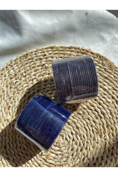 Home Kadife Kaplama Alüminyum Hint Tarzı Bilezik Seti – Gri ve Lacivert Renk ...