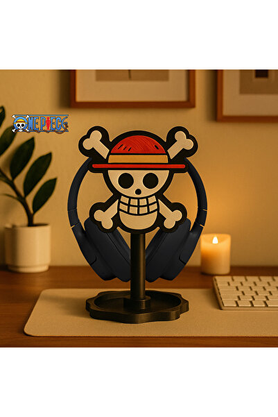 Caseybox One Piece Kulaklık Tutucu – Oyuncu Masası Aksesuarı | Gaming Setup Kulaklık Standı