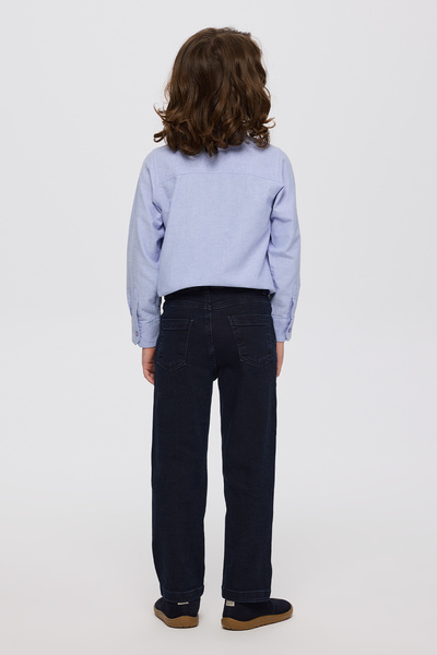 Panço Erkek Çocuk Cepli Lacivert Kot Pantolon