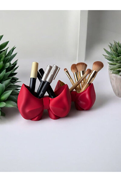 multiogz Pink Bow Pen Holder and Makeup Organizer |   3D Printing Decorative Desktop Accessory