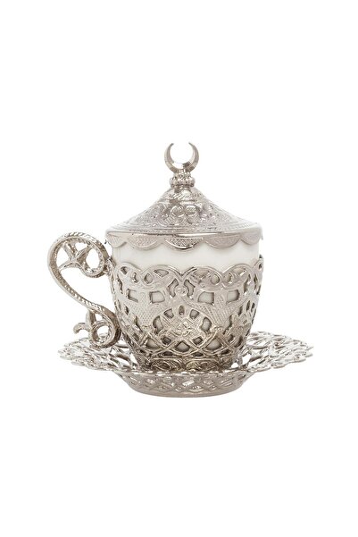 E orient 1 Piece Turkish Coffee Cup - Traditional Design with Crescent Motif, Turkish, Greek, Arabic Coffee