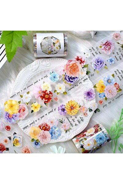 İthal G7-2m hologramă colorată cicek PET Tape