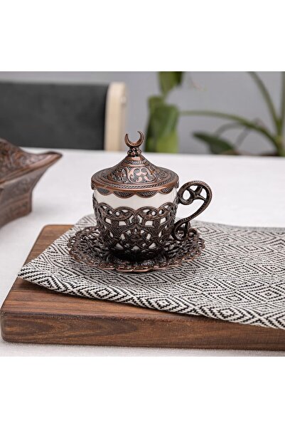 E orient 1 Piece Turkish Coffee Cup - Traditional Design with Crescent Motif, Turkish, Greek, Arabic Coffee