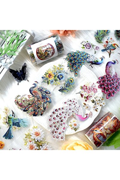 İthal H4-2m hologramă pe pene de păun PET Tape