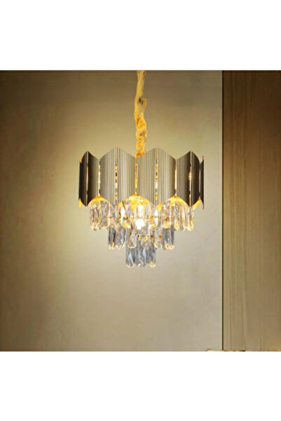 HAMER Luxury Crystal Chandelier, Modern Gold Chandelier, 40cm