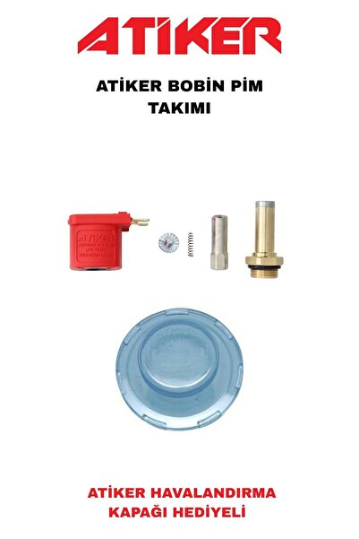 ATİKER BOBİN PİM TAKIMI (HAVALANDIRMA KAPAĞI HEDİYELİ)