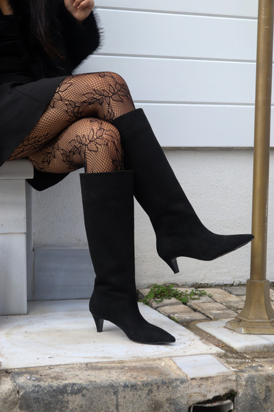 Yula Fashion Shoes Darleys Kadın Günlük Diz Boyu Günlük Çizme