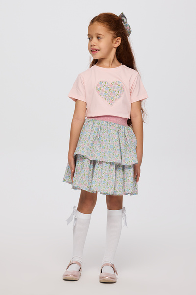 Made With Liberty Fabric Liberty Kumaş Kız Çocuk Etek