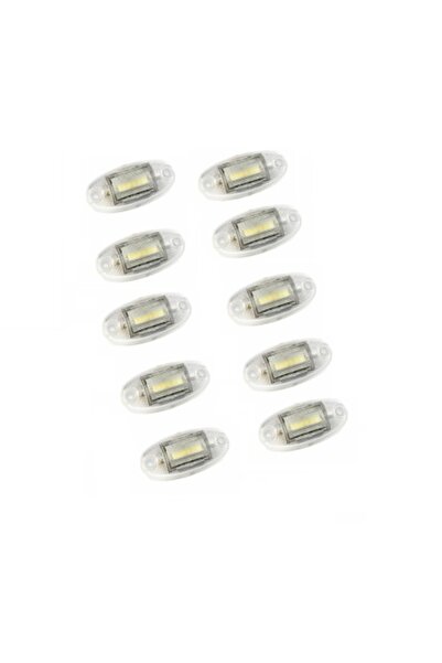fristom Set de 10 lămpi de marker, LED, alb, 12-24 V, FT-068 B