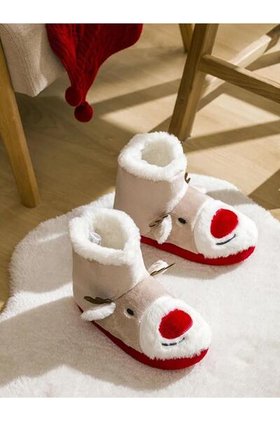 LC Waikiki Γυναικείες μπότες για το σπίτι με φιγούρα ελαφιού (W5)