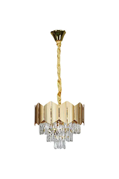 HAMER Luxury Crystal Chandelier, Modern Gold Chandelier, 40cm