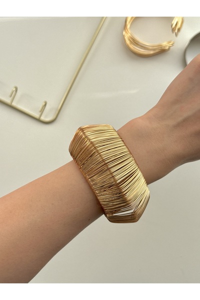 YOUES JEWELRY 316l Çelik Kalın Kelepçe Bileklik Kadın Bilezik Ayarlanabilir K...