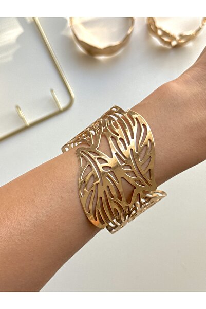 YOUES JEWELRY سوار نسائي من الفولاذ 316L بتصميم قيد سميك قابل للتعديل