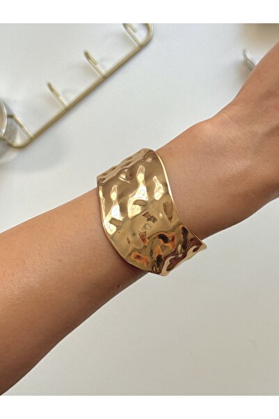 YOUES JEWELRY 316l Çelik Kalın Kelepçe Bileklik Kadın Bilezik Ayarlanabilir K...