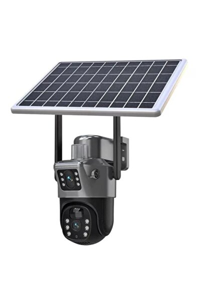 OEM IP Surveillance Camera 4G/LTE with Solar Panel – Dual Lens 3+3 MP, 4G SIM Slot