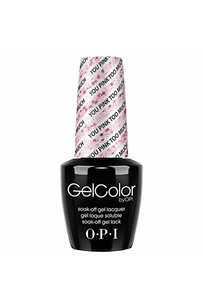 OPI , Gel Color, Semi-Permanent Nail Polish, GC G40, You Pink Too Much, 15 ml
