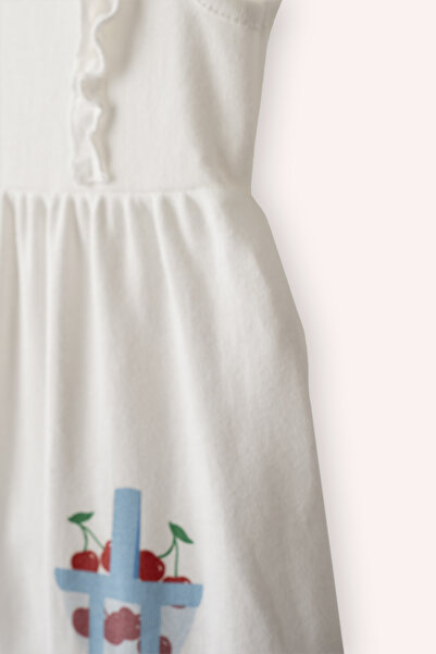 Panço Newborn Ruffle Detailed White Jumpsuit