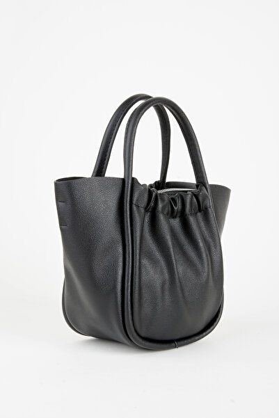 Vivaq Women's Magnolia Black Medium Size Lined Snap and Zipper Closure Handbag and Shoulder Bag