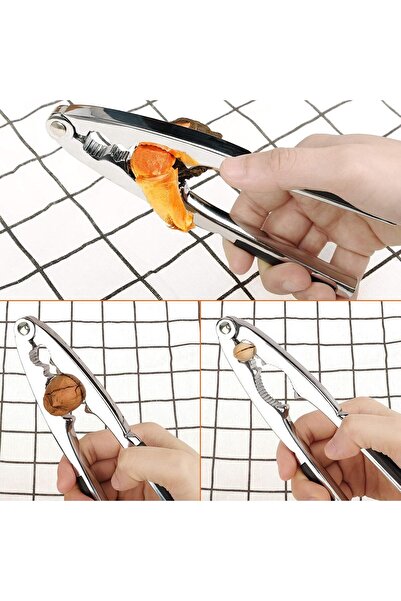 Hope Nutcracker Heavy-Shell Pecan Bundle – Spring-Loaded Seafood Cracker with Non-Slip Handle