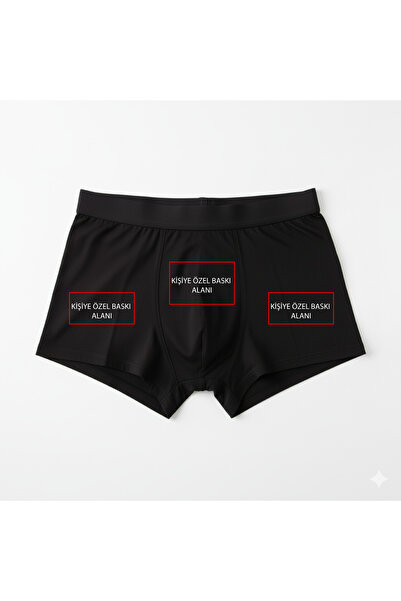 Artıbir Tekstil İmalat Özel Tasarım Erkek Boxer – İsim Yazılı, Baskılı, Eğlenceli Hediye Boxer