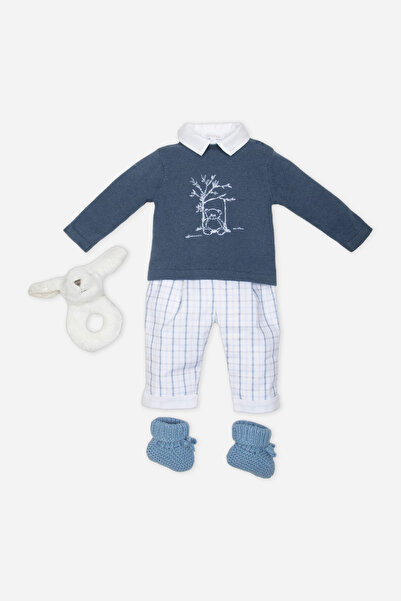 Patachou Patachou Yenidoğan Mavi Sweatshirt