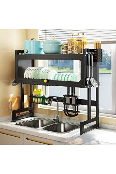 Generic Over-sink Dish Drying Rack - Black