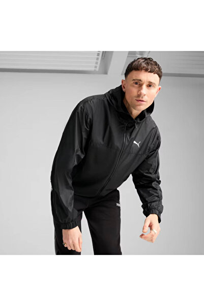 Puma Ess Relaxed Windbreaker Μαύρο Ανδρικό Αδιάβροχο & Αντιανεμικό 684626-01