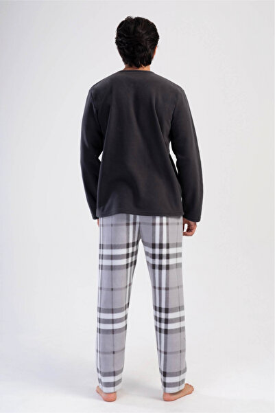 embody Men's quality, warm and fluffy cocolino men's pyjamas with pockets, grey