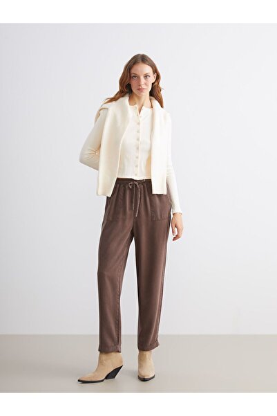 LC Waikiki Elastic Waist Carrot Fit Women's Jean Trousers