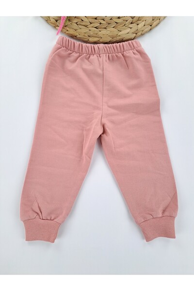 Butik Baby Girl Children's Combed Cotton Double Set Without Fleece Inside Without Fleece Inside Gift Set