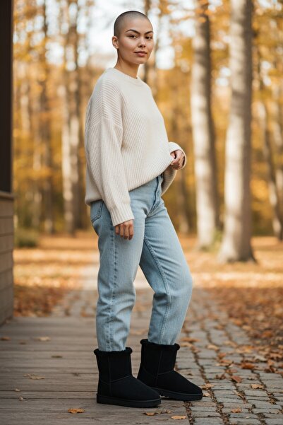 Emek Muhdamads Suede Fur Lined Thick Sole Winter Boots & Booties