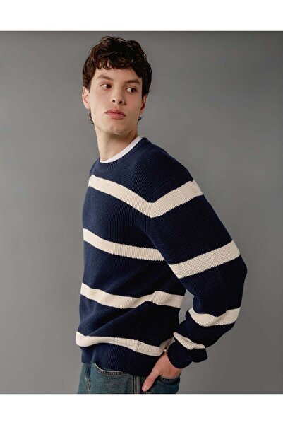 AMERICAN EAGLE AE Waffle Crew Neck Sweater