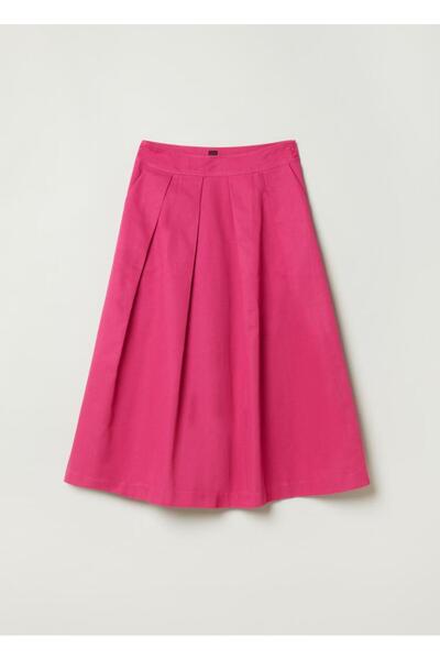 Stefanel Elegant, branded midi skirt with A-line cut