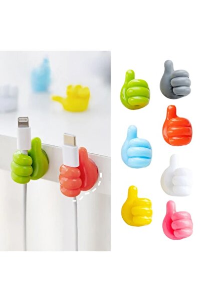 Pazarcan Hand Shaped Rubber Multi-Purpose Cable Holder 10 Pieces (5389)