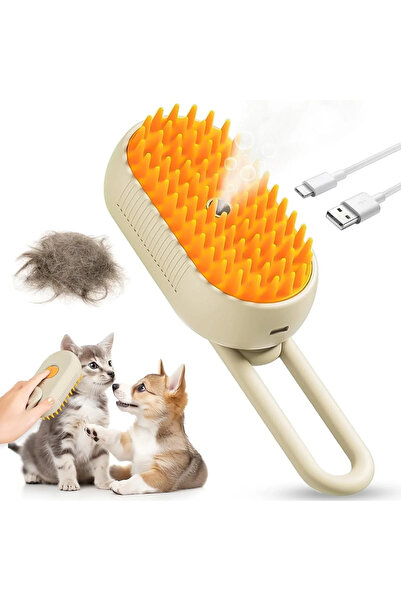 Go İthalat مشط بخار للقطط مع مقبض (5332)