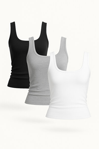 LUSHN Women's 3-Piece Lycra Basic Blouse Set – Premium Mix Fit Collection