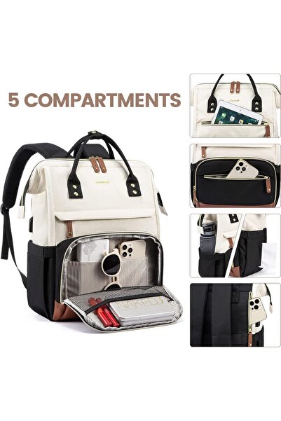 LOVEVOOK Large Waterproof Laptop Backpack with USB Port (15.6")