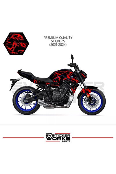 ARONA ملصق تغليف MT-07 2021-2024 طراز Lightning Motor Fairing Model Ready Kit...