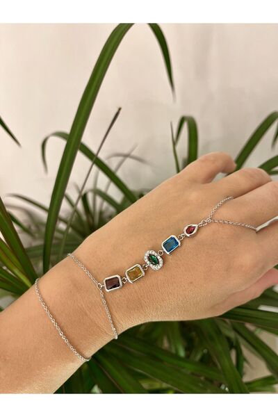 nunu takı حجر الشماران فضي اللون