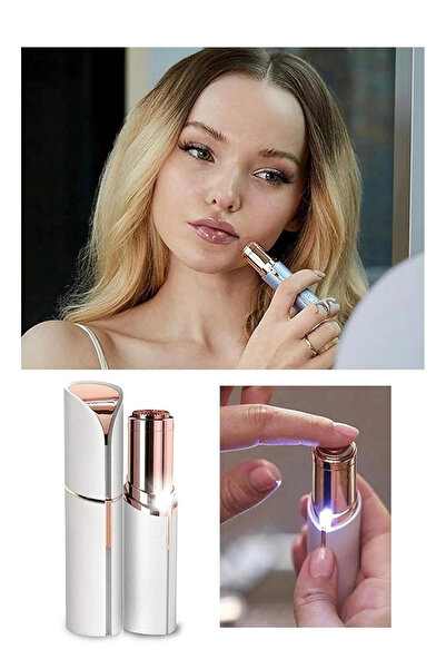 Genel Markalar Epilasyon Yüz Çene Işıklı Kıl Tüy Alma Mini Cep Epilasyonu Kad...