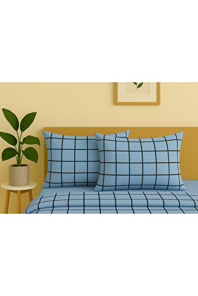 Loova Θήκη μαξιλαριού 2 τεμάχια 100% Βαμβάκι 50×70 μέγεθος Καρό τετράγωνα