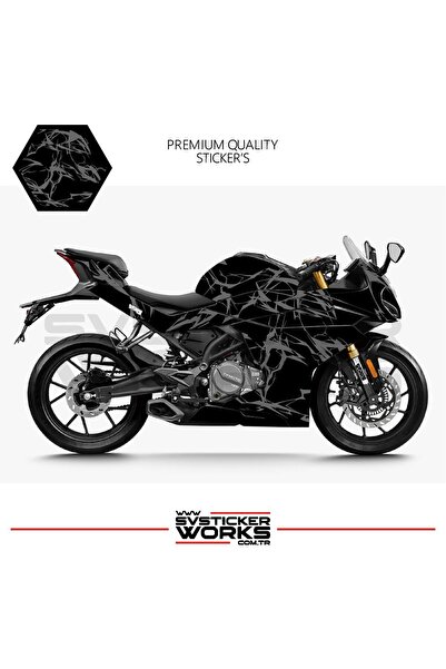ARONA ملصق تزيين لدراجة CFMOTO 250SR، طقم جاهز لتزيين المحرك بتصميم البرق