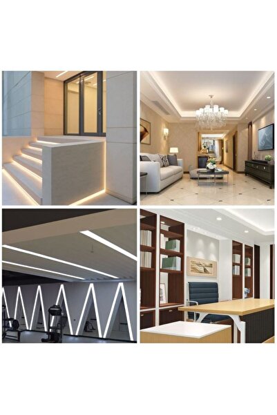 UnderShop Bandă luminoasă LED autoadezivă cu lumină albă și telecomandă 12 V ...