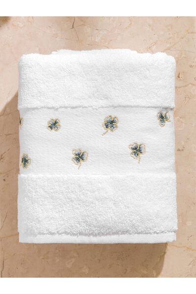 LC Waikiki Sparkling Selections from Shining Store | Flower Embroidered Face Towel 50X80 cm