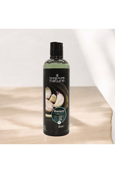 Huncalife Nature Garlic Shampoo 500 ml – Anti-Hair Loss Herbal Shampoo 3 Pieces