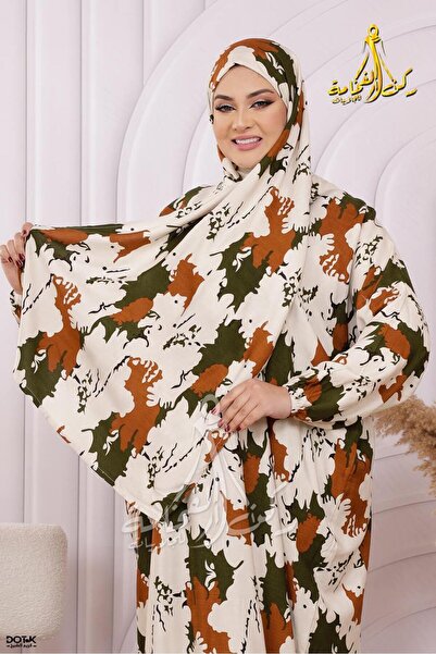 Generies Viscose prayer shawl with attached anti-shrinkage scarf